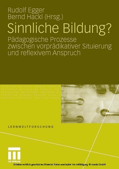 Sinnliche Bildung? main product photo
