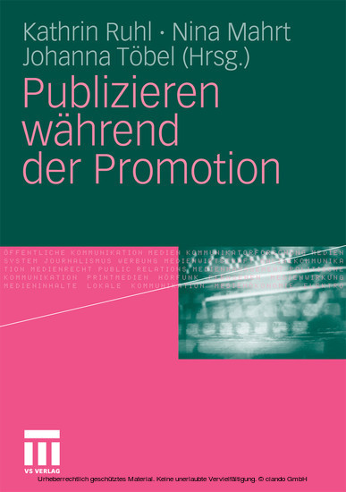 Publizieren während der Promotion main product photo