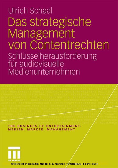 Das strategische Management von Contentrechten main product photo