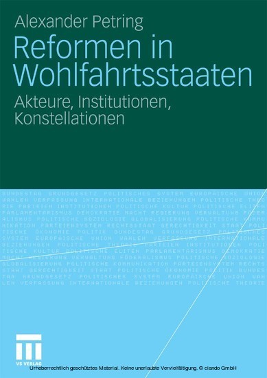Reformen in Wohlfahrtsstaaten main product photo