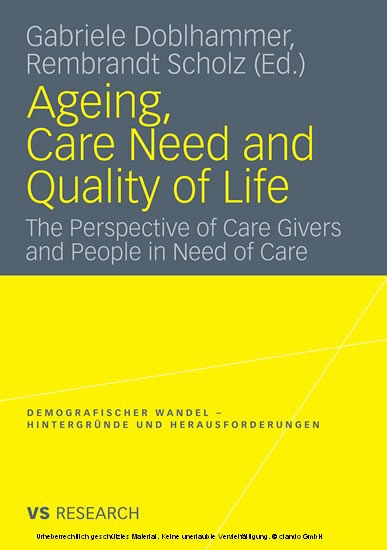 Ageing, Care Need and Quality of Life main product photo