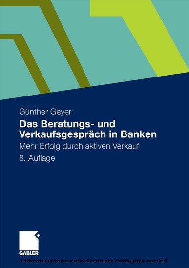 Das Beratungs- und Verkaufsgespräch in Banken main product photo