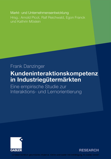 Kundeninteraktionskompetenz in Industriegütermärkten main product photo