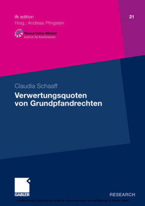 Verwertungsquoten von Grundpfandrechten