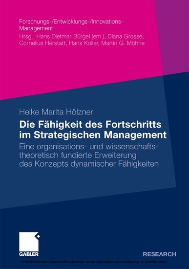 Die Fähigkeit des Fortschritts im Strategischen Management main product photo