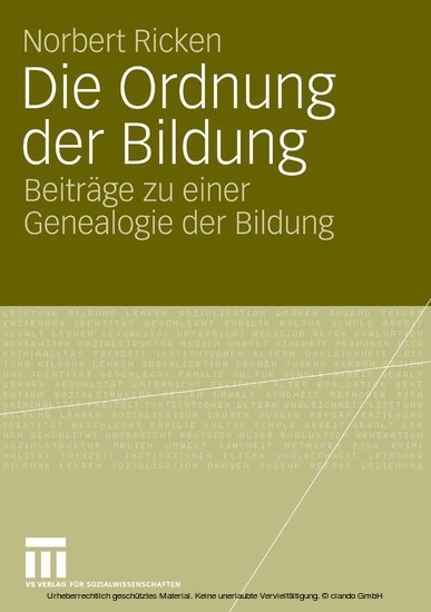 Die Ordnung der Bildung main product photo