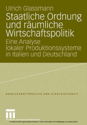 Staatliche Ordnung und räumliche Wirtschaftspolitik