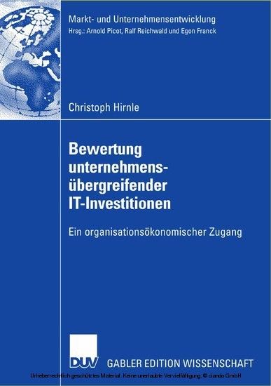 Bewertung unternehmensübergreifender IT-Investitionen main product photo