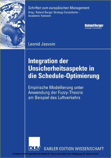 Integration der Unsicherheitsaspekte in die Schedule-Optimierung main product photo