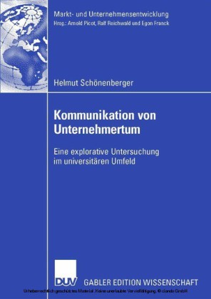 Kommunikation von Unternehmertum