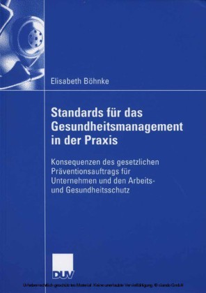 Standards für das Gesundheitsmanagement in der Praxis