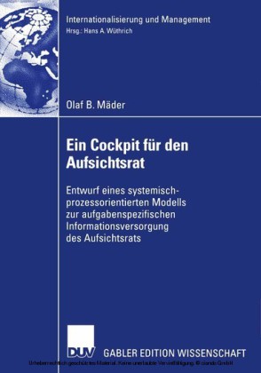 Ein Cockpit für den Aufsichtsrat