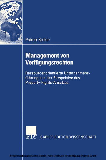 Management von Verfügungsrechten main product photo