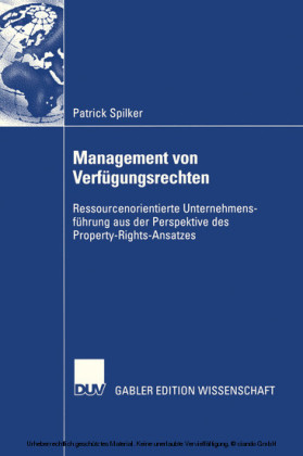Management von Verfügungsrechten