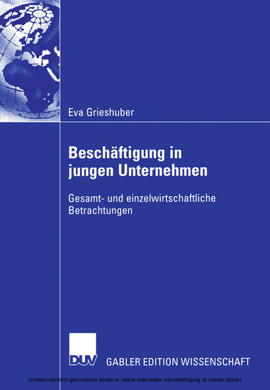 Beschäftigung in jungen Unternehmen main product photo