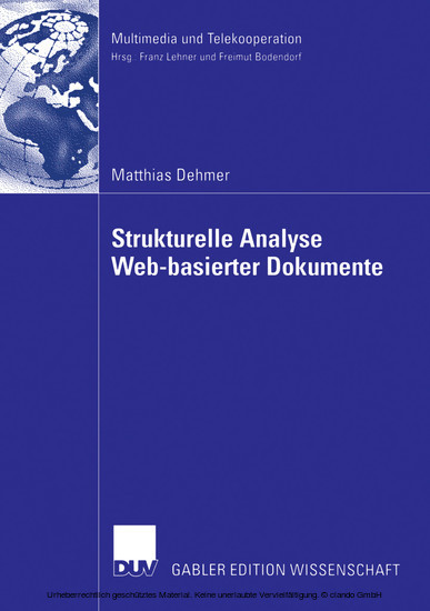 Strukturelle Analyse Web-basierter Dokumente main product photo