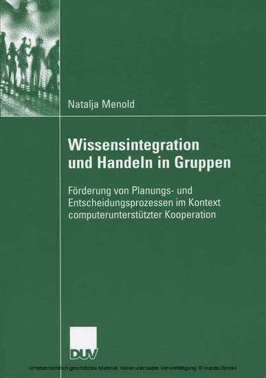 Wissensintegration und Handeln in Gruppen main product photo