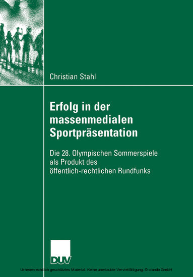 Erfolg in der massenmedialen Sportpräsentation main product photo