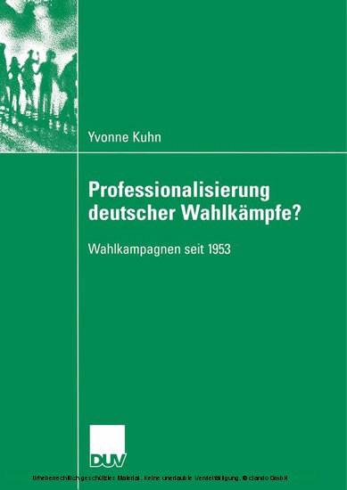 Professionalisierung deutscher Wahlkämpfe? main product photo