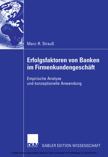 Erfolgsfaktoren von Banken im Firmenkundengeschäft main product photo