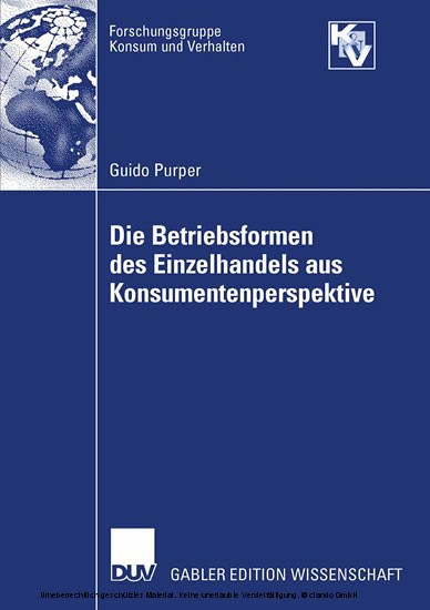 Die Betriebsformen des Einzelhandels aus Konsumentenperspektive main product photo