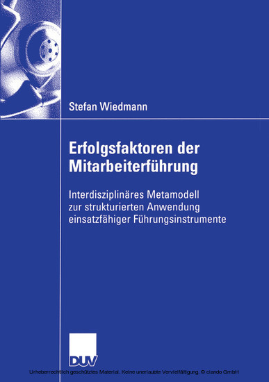 Erfolgsfaktoren der Mitarbeiterführung main product photo