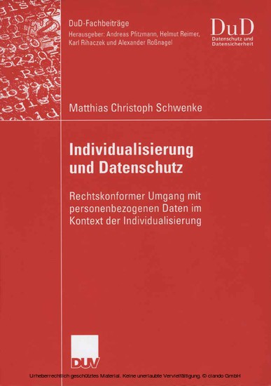 Individualisierung und Datenschutz main product photo