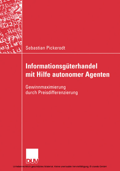 Informationsgüterhandel mit Hilfe autonomer Agenten main product photo