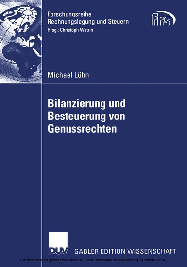 Bilanzierung und Besteuerung von Genussrechten main product photo