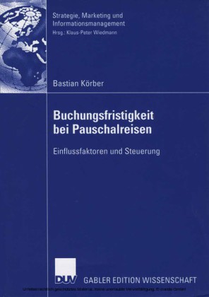 Buchungsfristigkeit bei Pauschalreisen