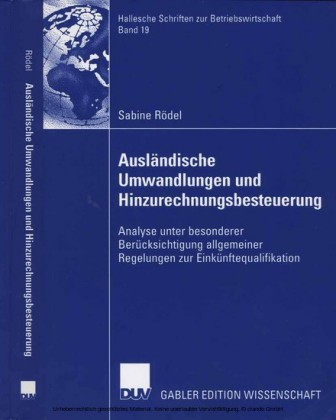 Ausländische Umwandlungen und Hinzurechnungsbesteuerung