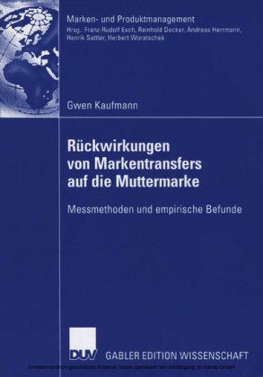 Rückwirkungen von Markentransfers auf die Muttermarke