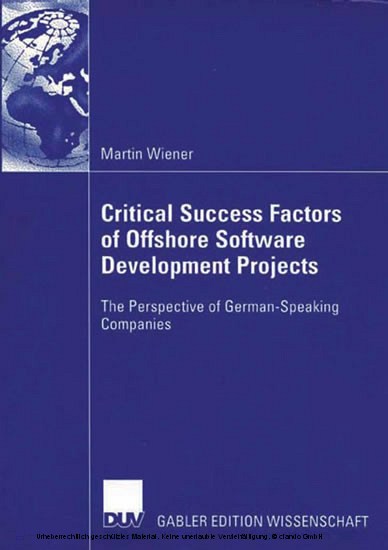 Critical Success Factors of Offshore Software Development Projects main product photo