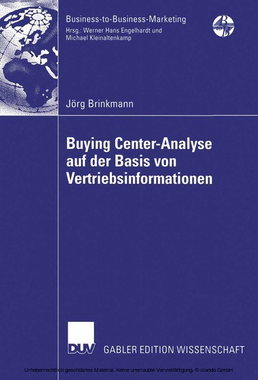 Buying Center-Analyse auf der Basis von Vertriebsinformationen main product photo