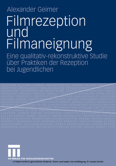 Filmrezeption und Filmaneignung main product photo