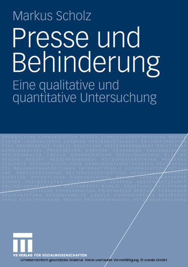 Presse und Behinderung main product photo