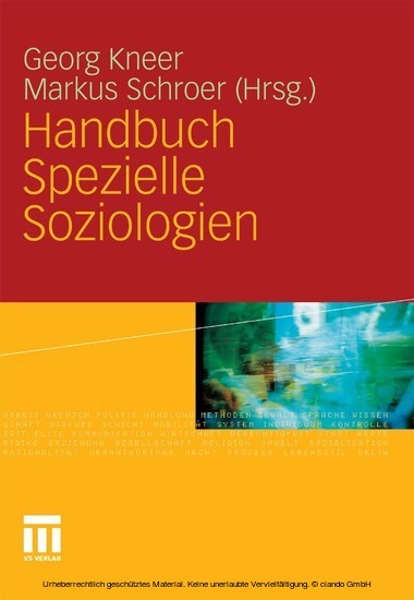 Handbuch Spezielle Soziologien main product photo