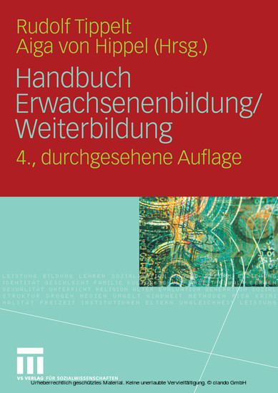 Handbuch Erwachsenenbildung/Weiterbildung main product photo