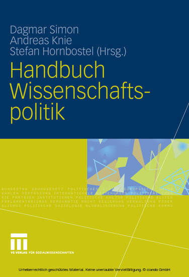 Handbuch Wissenschaftspolitik main product photo