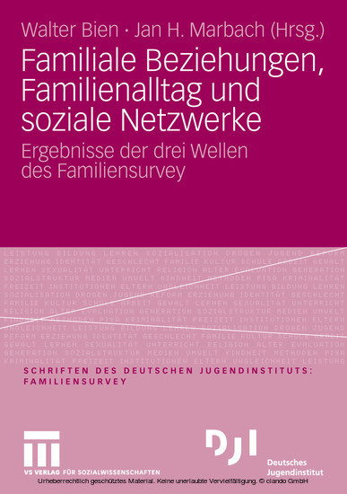Familiale Beziehungen, Familienalltag und soziale Netzwerke main product photo