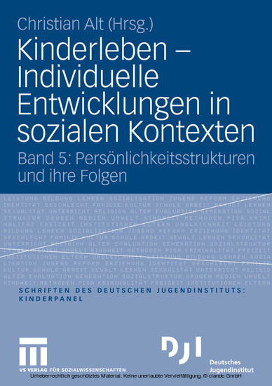 Kinderleben - Individuelle Entwicklungen in sozialen Kontexten main product photo