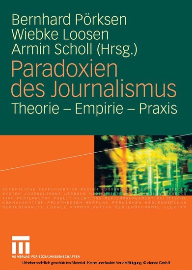 Paradoxien des Journalismus main product photo