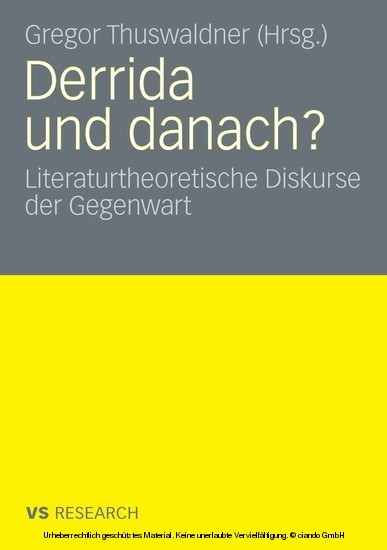 Derrida und danach? main product photo