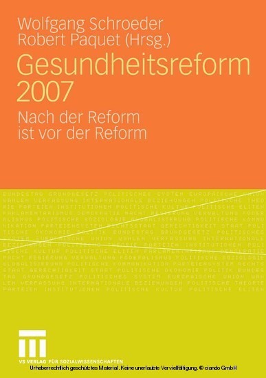 Gesundheitsreform 2007 main product photo