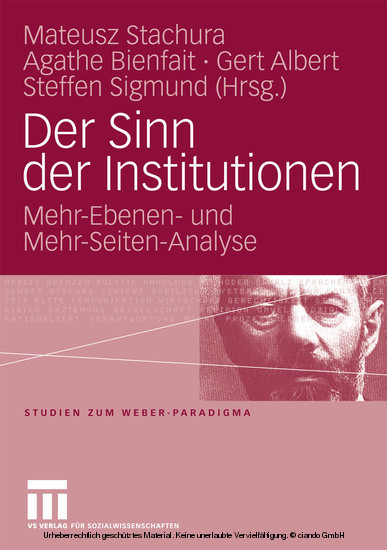 Der Sinn der Institutionen main product photo