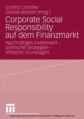 Corporate Social Responsibility auf dem Finanzmarkt
