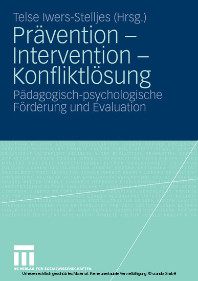 Prävention - Intervention - Konfliktlösung main product photo