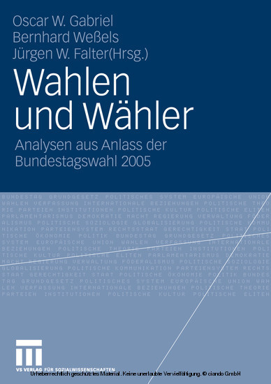 Wahlen und Wähler main product photo