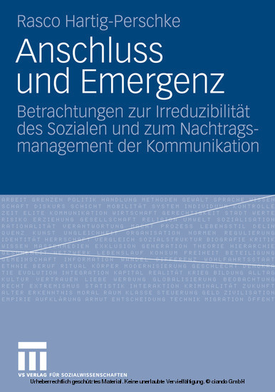 Anschluss und Emergenz main product photo