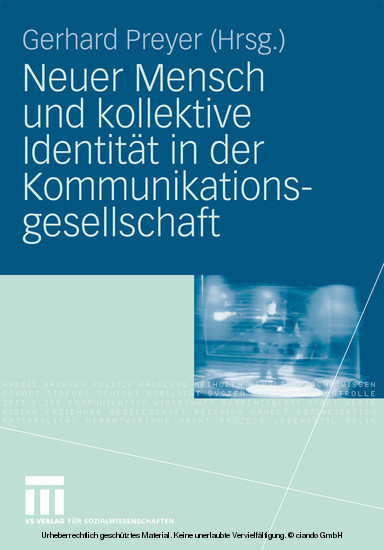 Neuer Mensch und kollektive Identität in der Kommunikationsgesellschaft main product photo
